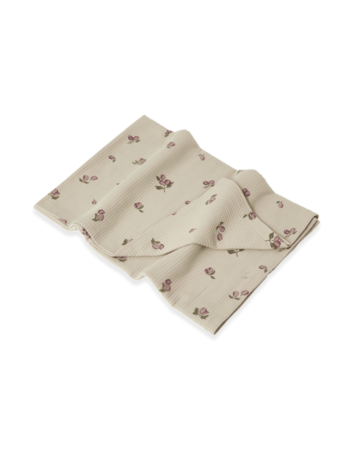 Garbo&amp;Friends Rib Jersey Blanket - Prune Green image 0