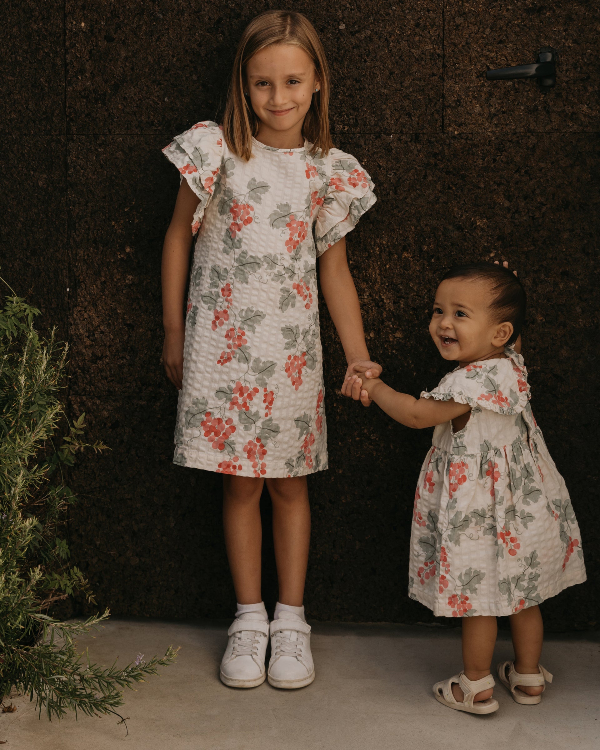 Garbo&Friends Seersucker Collar Romper Dress | Grapes Pink image 1