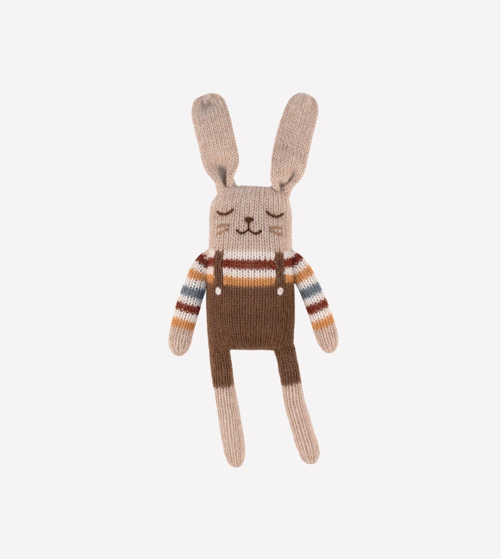 Main Sauvage Bunny knit toy | rainbow sweater image 0