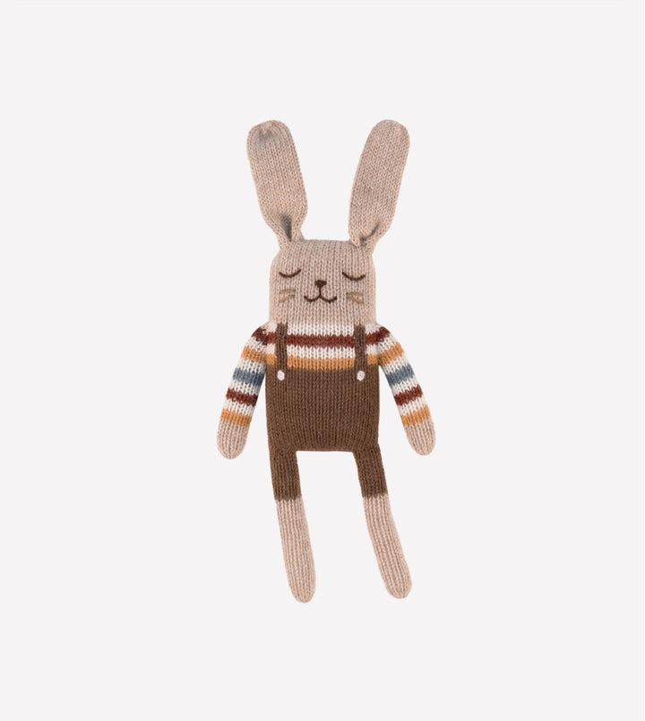 Main Sauvage Bunny knit toy | rainbow sweater image 0