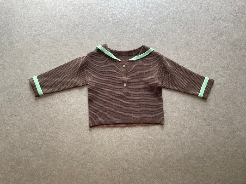 Striped Knit Top - Mint
