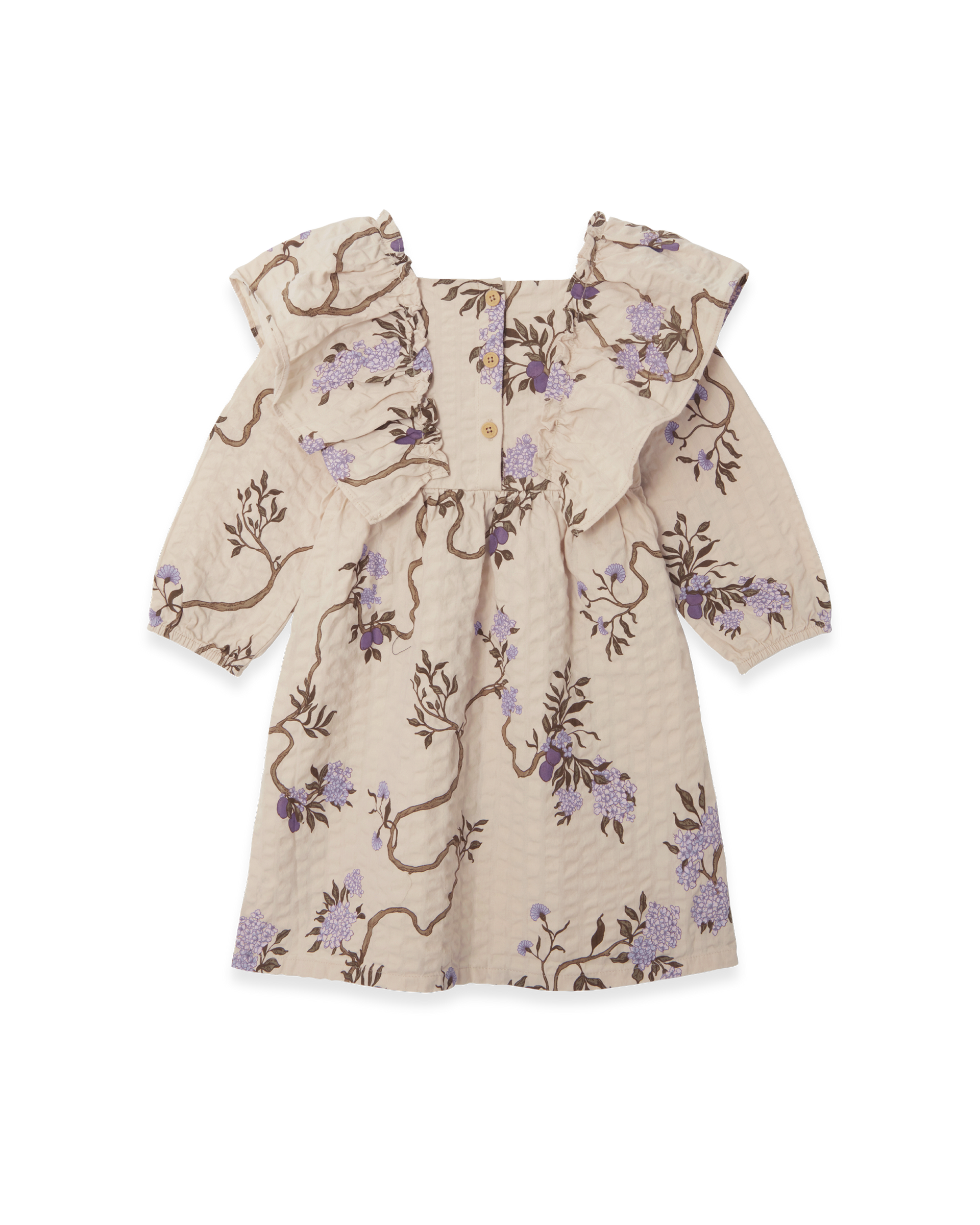 Garbo&amp;Friends Seersucker LS Dress Baby - Tree of Life image 1