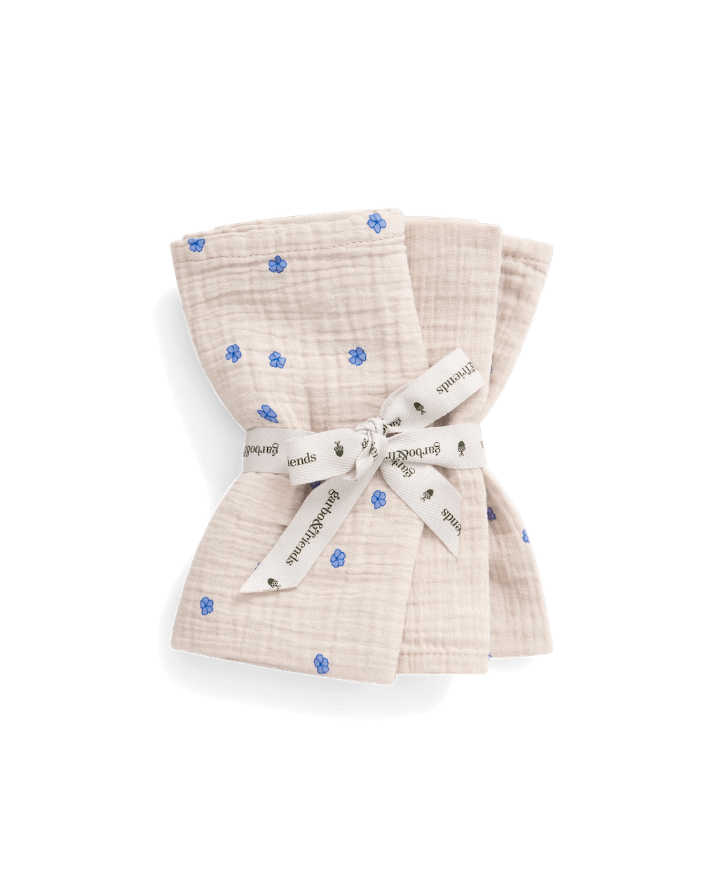 Garbo&amp;Friends Muslin Burp Cloths 3 pcs - Bleu image 0