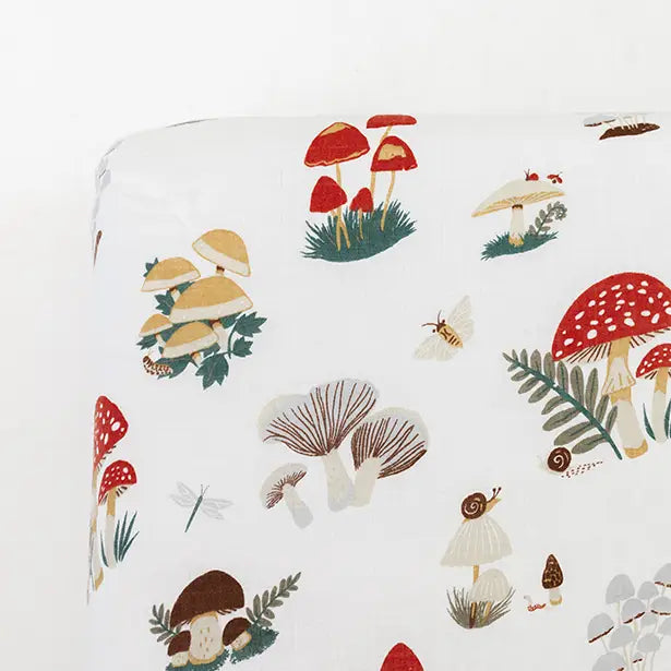 Clementine Kids Mushroom Crib Sheet image 0