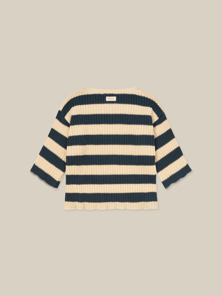 Organic Zoo Sailor Stripes Knitted Sweater image 2