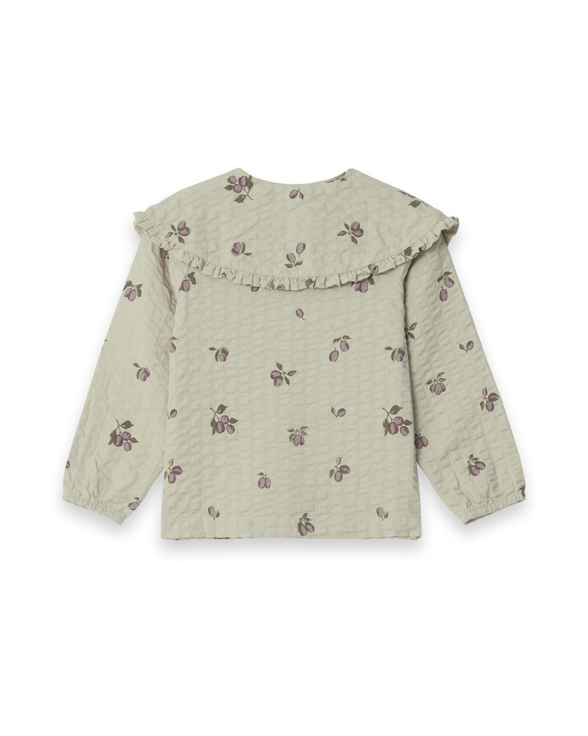 Garbo&Friends Seersucker LS Blouse - Prune Green image 1