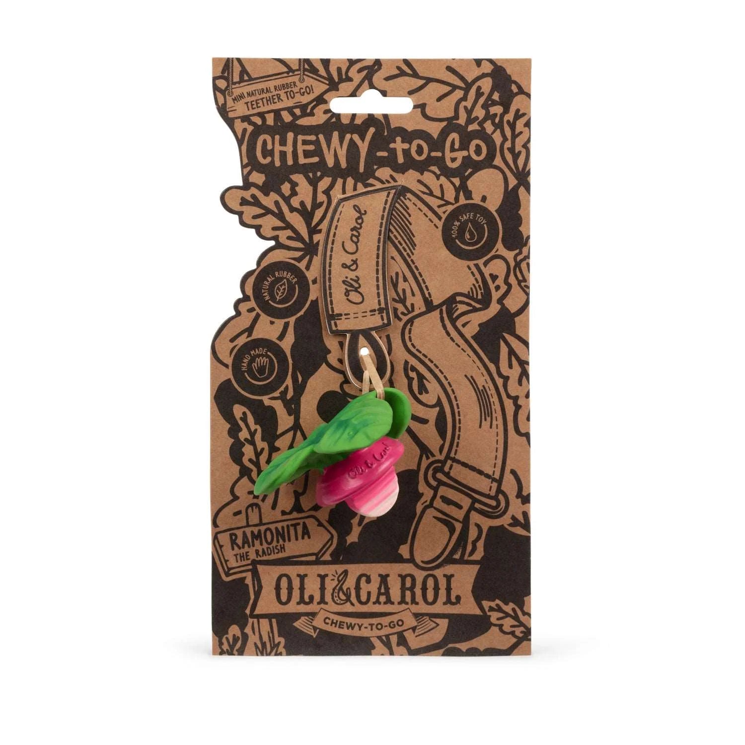 Oli&Carol Ramonita the Radish Mini Teether image 1