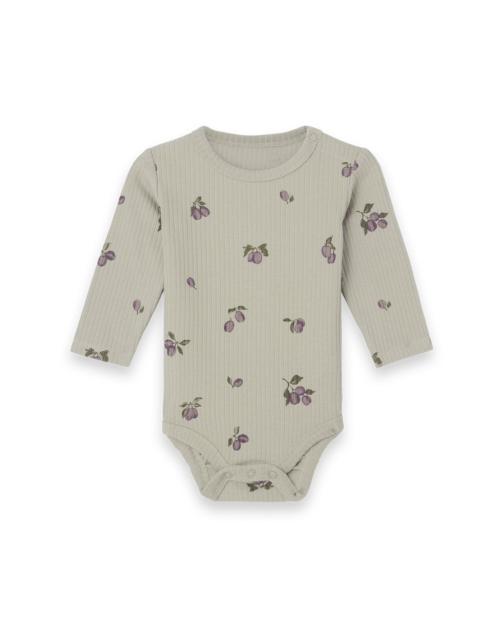 Garbo&Friends Rib Jersey LS Body - Prune Green image 0