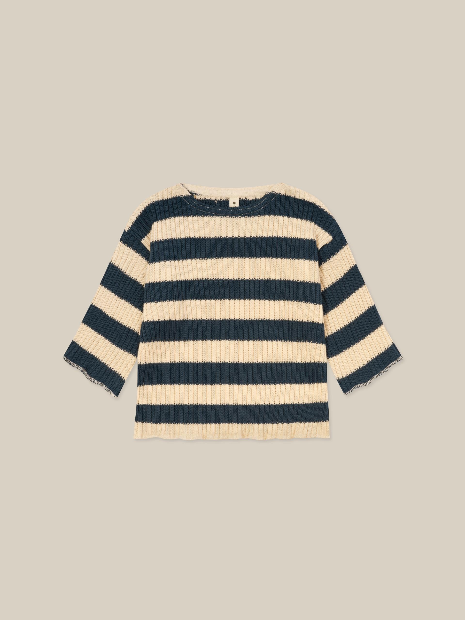 Organic Zoo Sailor Stripes Knitted Sweater image 0