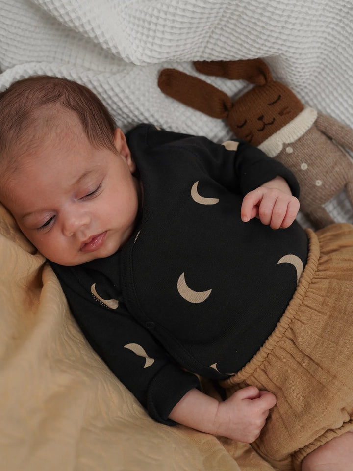 Organic Zoo Charcoal Midnight Wrap Bodysuit image 2