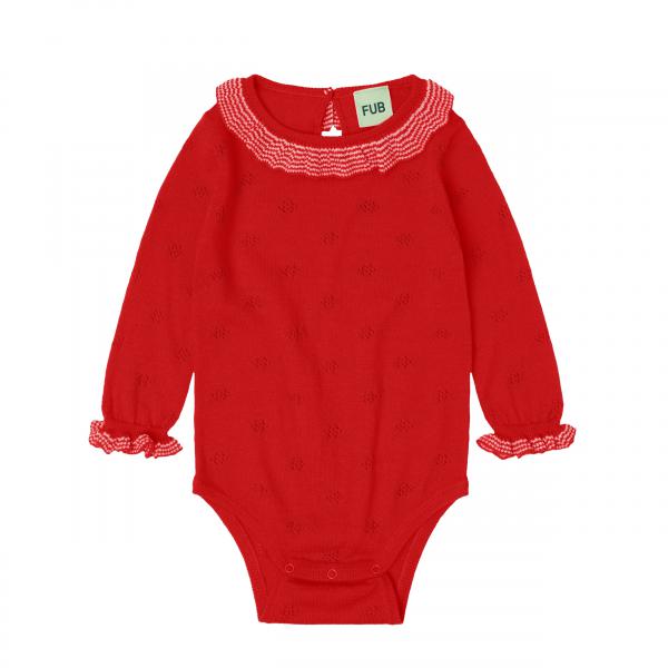 Baby Ruffle Body signal red