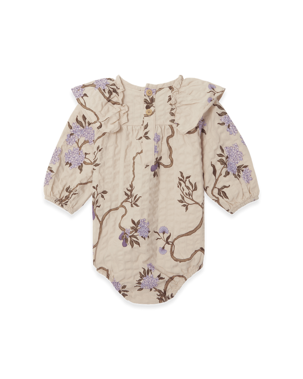 Garbo&Friends Seersucker LS Romper - Tree of Life image 1