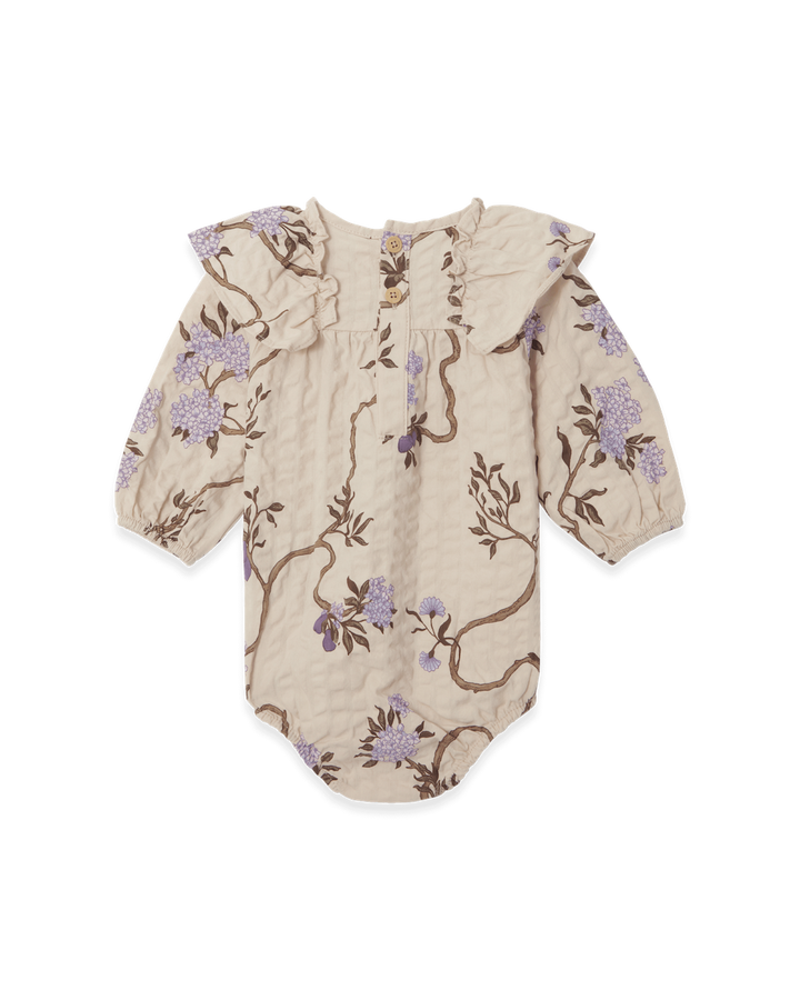 Garbo&Friends Seersucker LS Romper - Tree of Life image 1