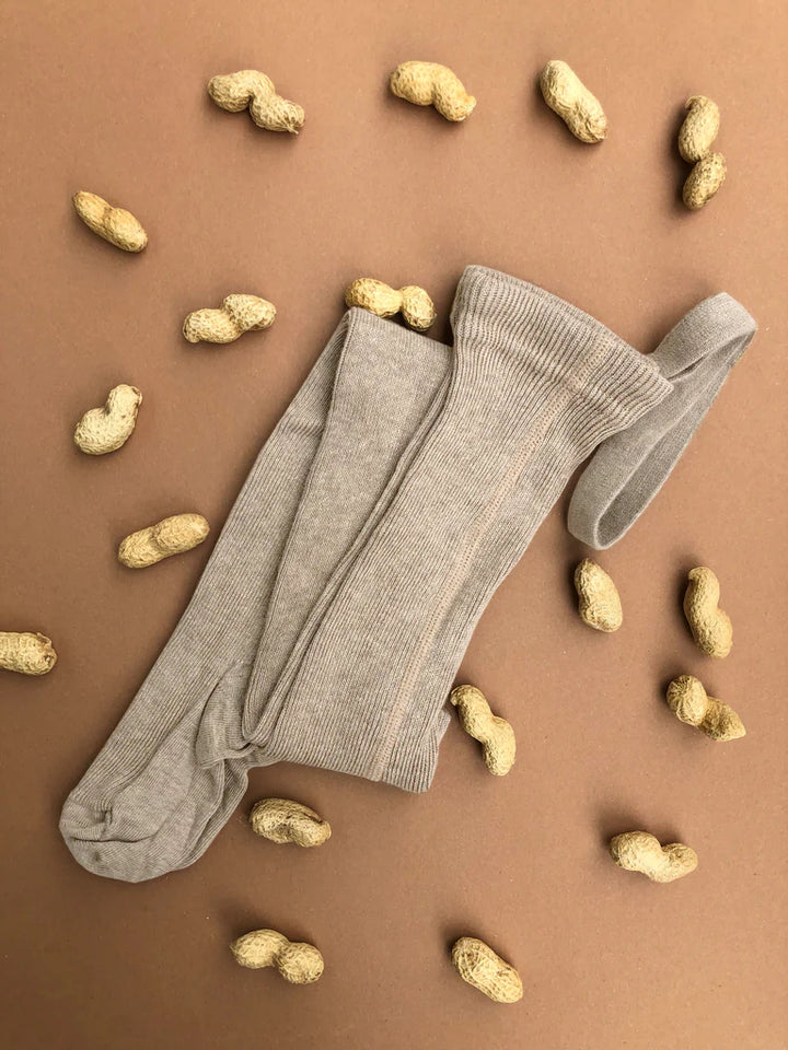 Silly Silas Footed Tights with Braces - Peanut Blend image 1