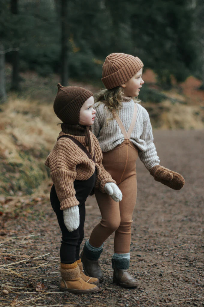 Silly Silas Wooly Footless Tights - Cappuccino image 3