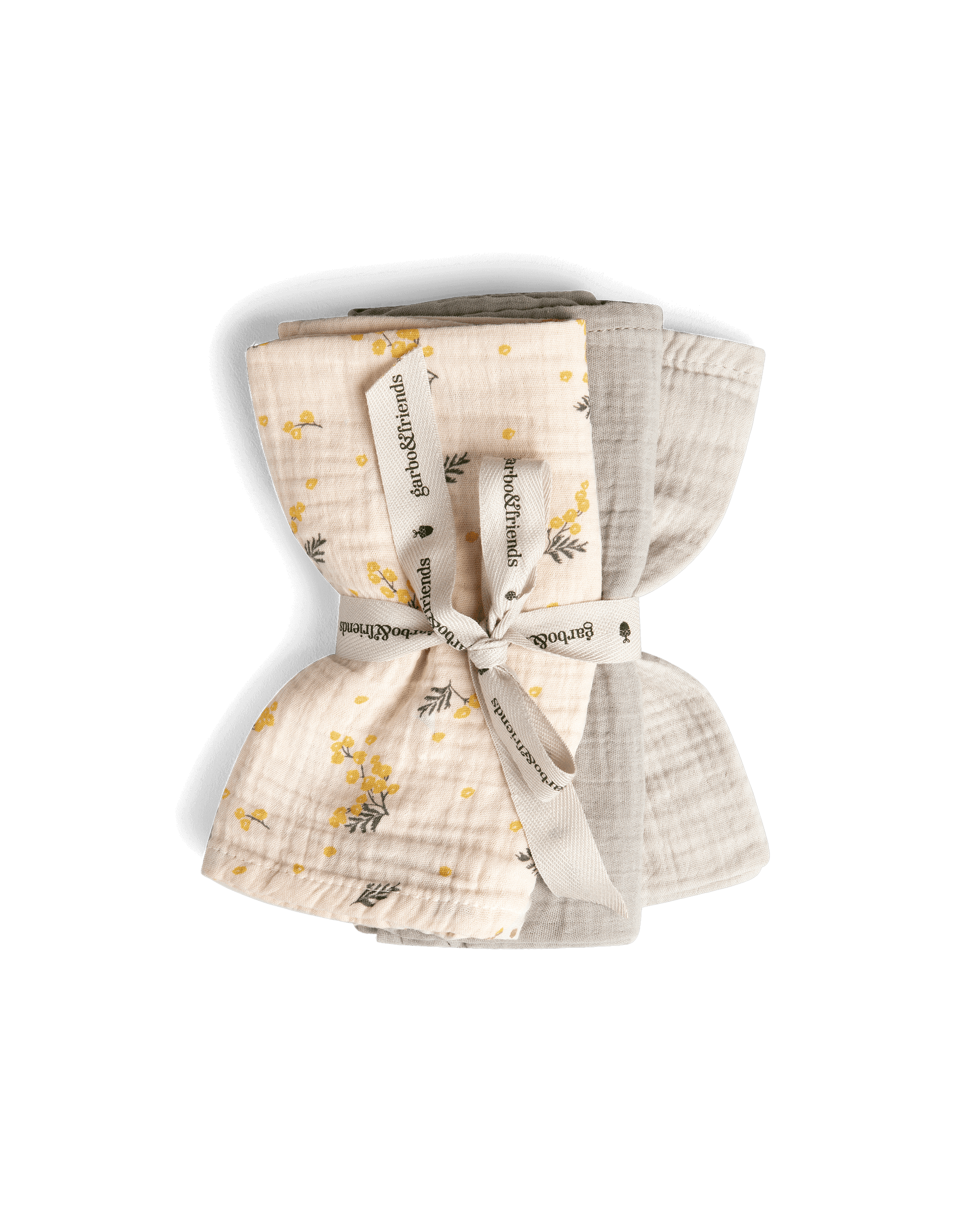 Garbo&Friends Muslin Burp Cloths 3 pcs - Mimosa image 0