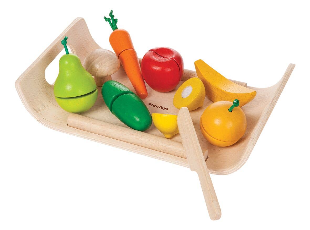 PlanToys Fruit And Vegetable Wood Toy image 0