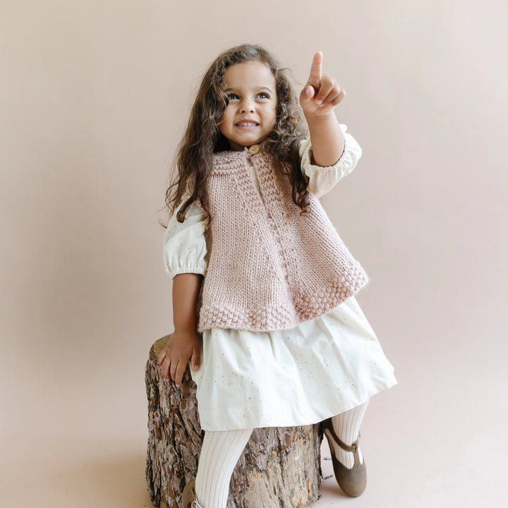 The Blueberry Hill Cotton Tights, Oat image 3