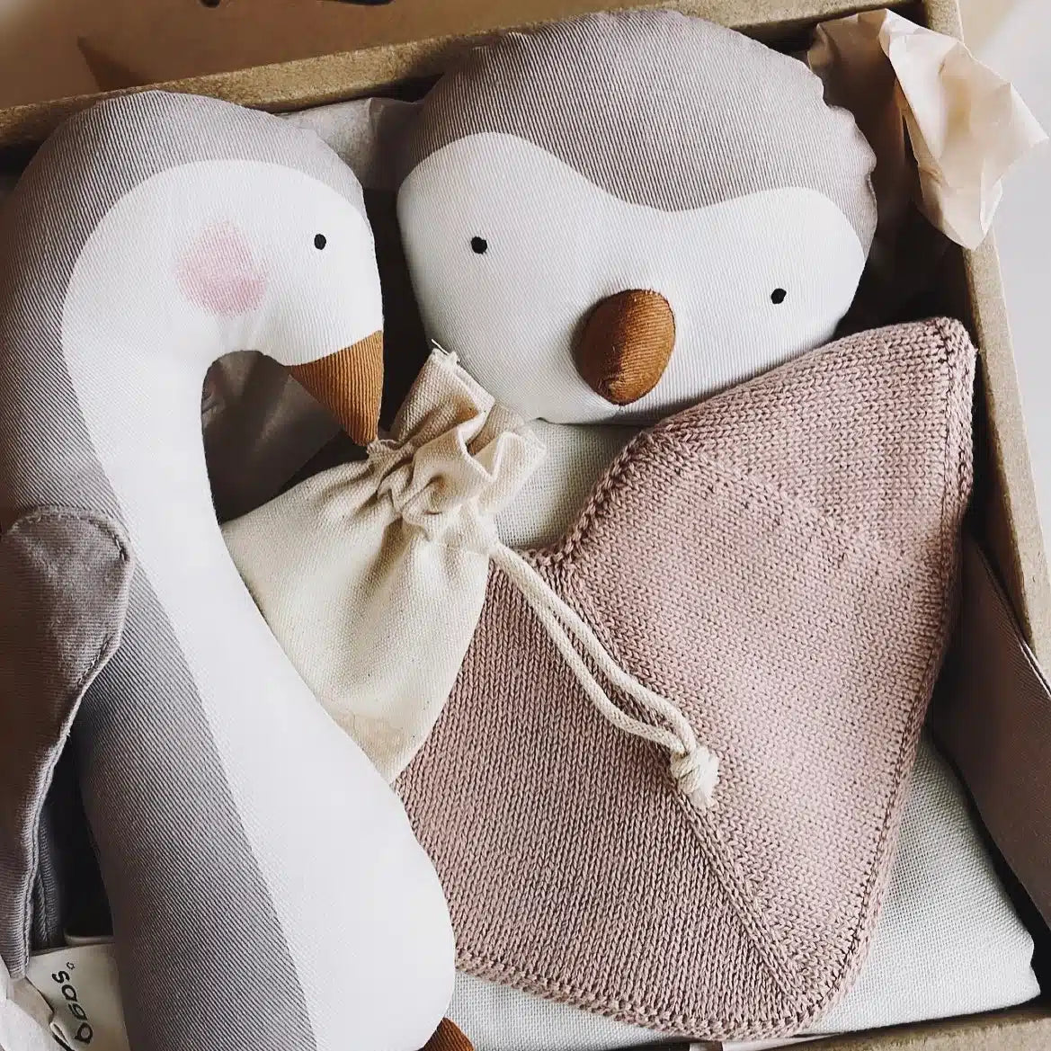 Saga Copenhagen Crinkle Penguin Plush Toy image 1