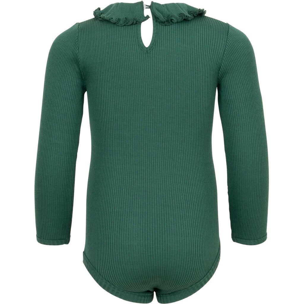 Minimalisma Beauty Silk and Cotton bodysuit - Emerald image 1