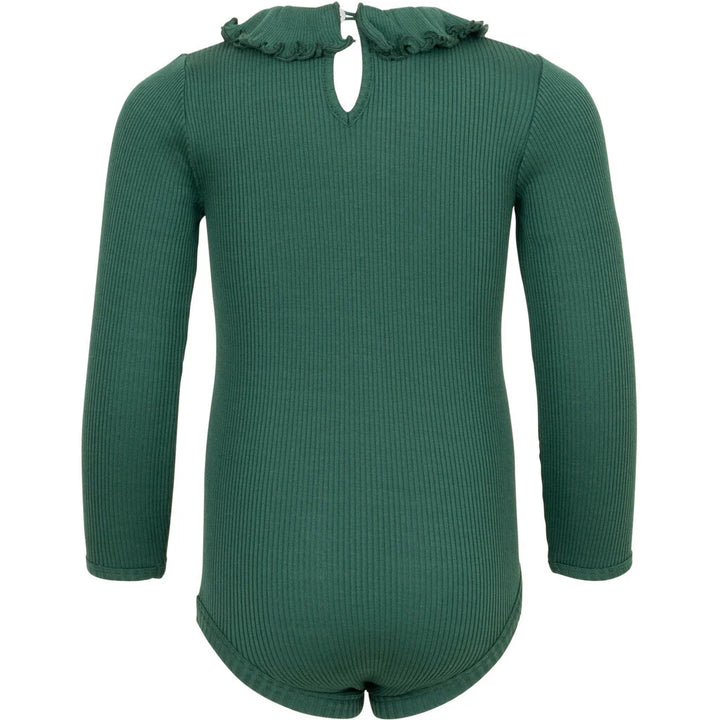Minimalisma Beauty Silk and Cotton bodysuit - Emerald image 1