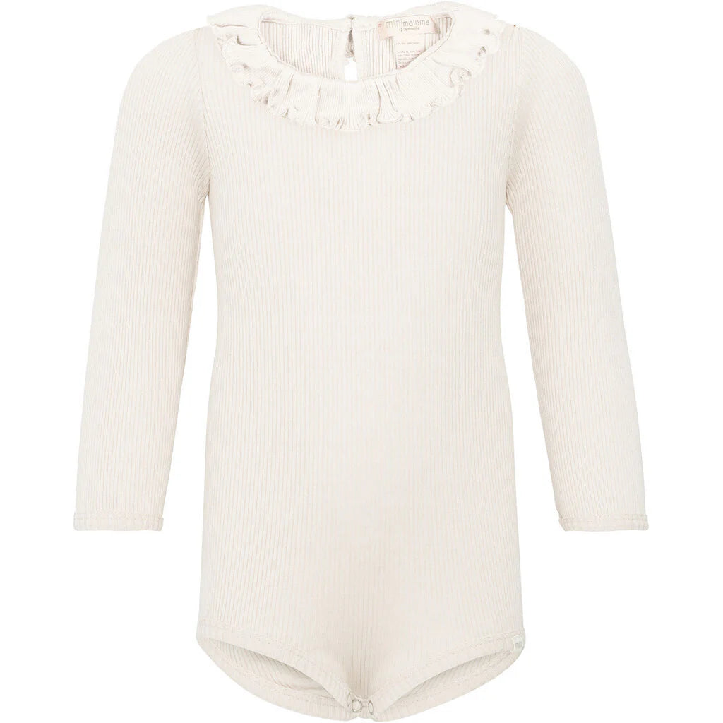 Minimalisma Beauty Silk and Cotton bodysuit - Cream image 0