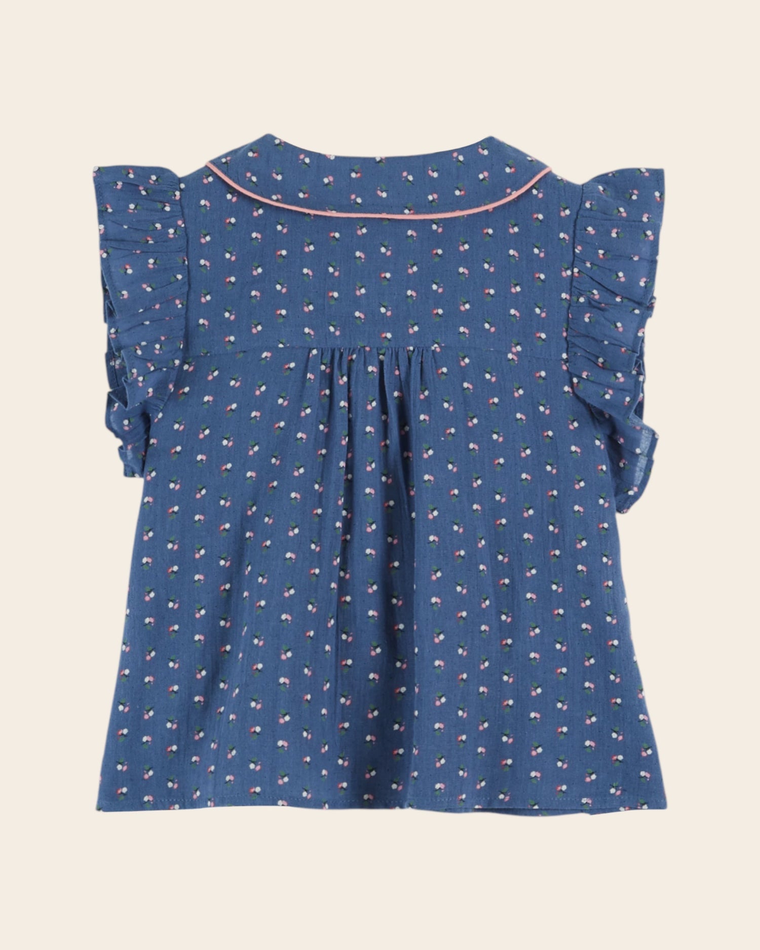 Blouse Mini blue flowers