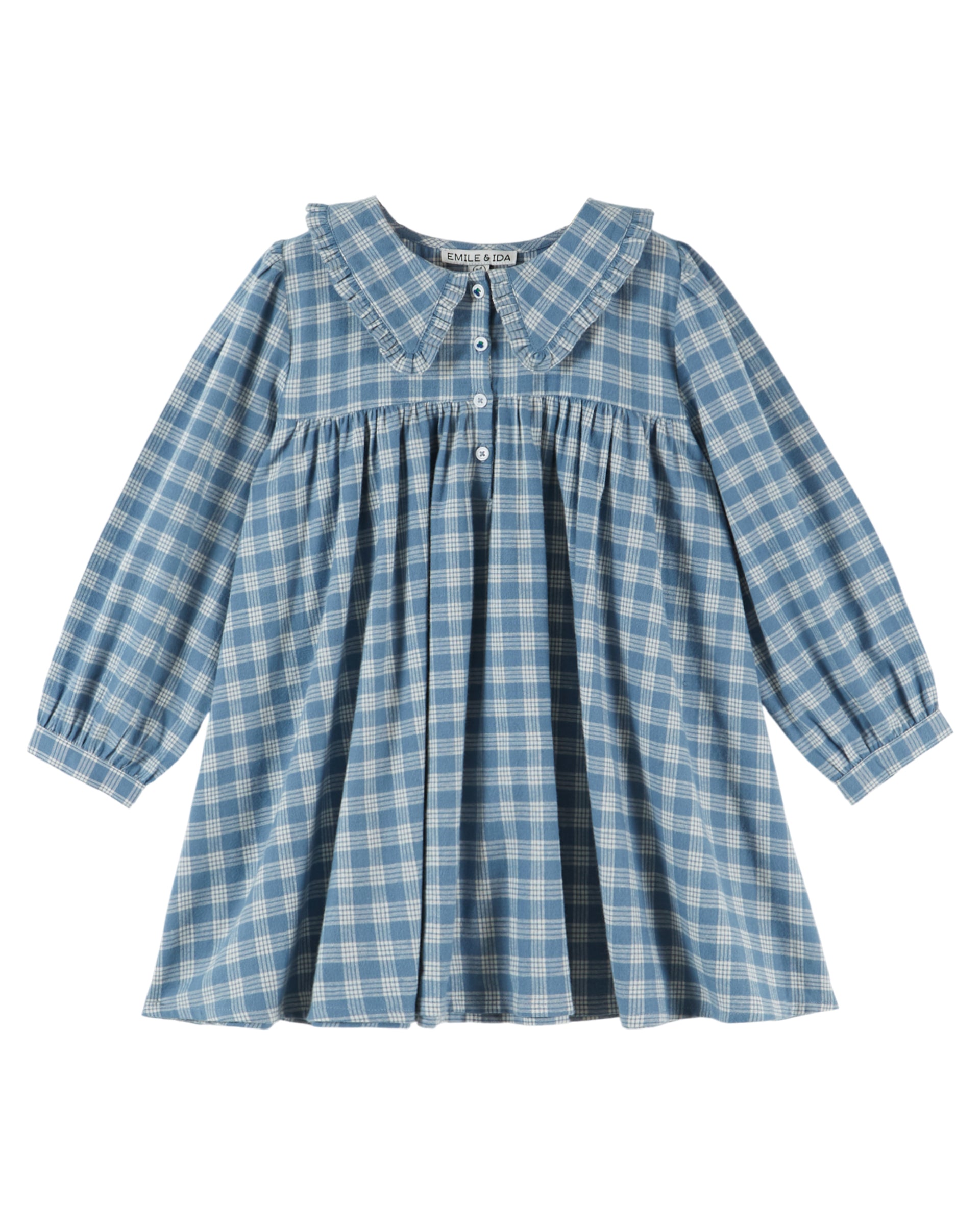 Dress - Blue and white checks
