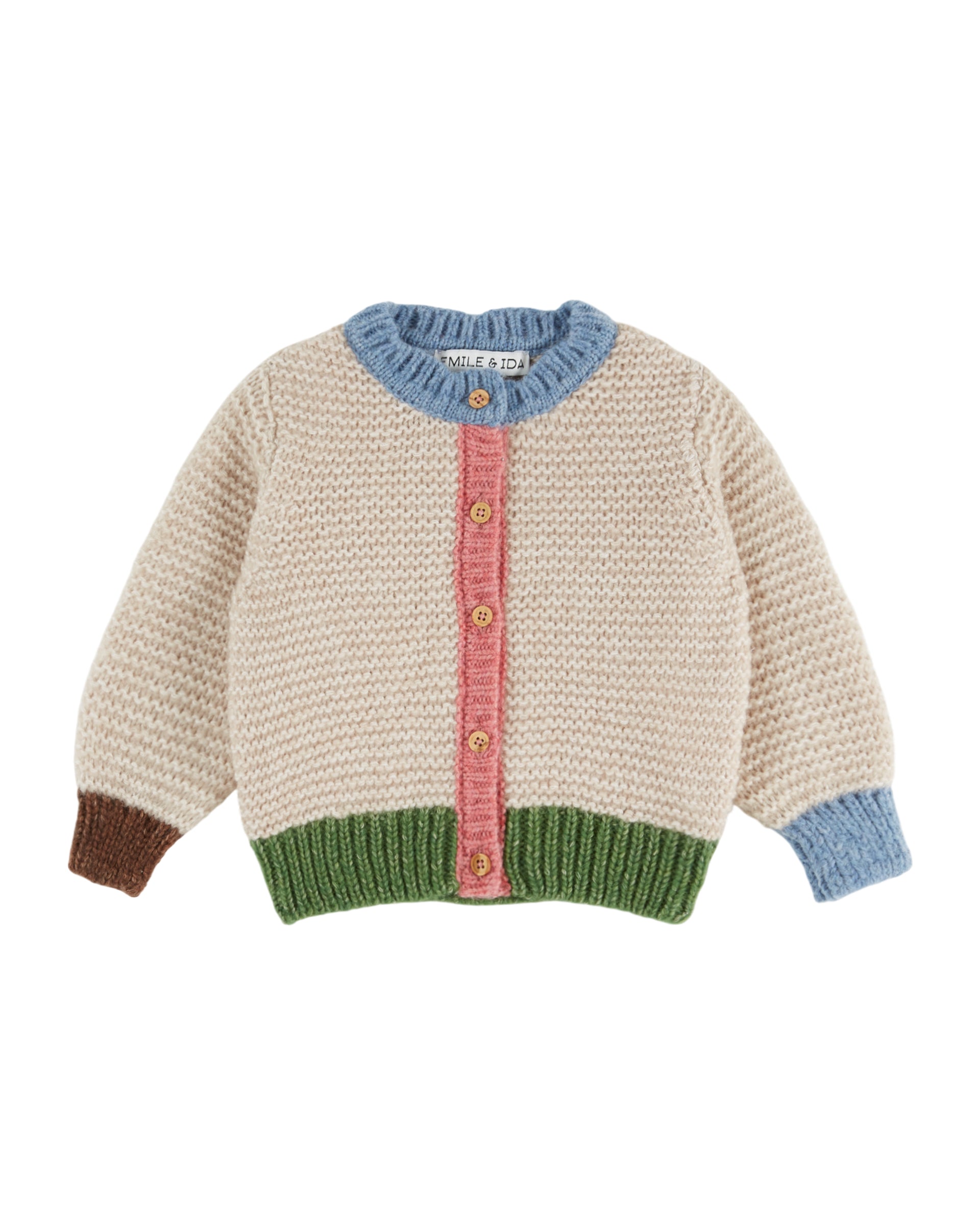 Baby cardigan - Tricolor pink