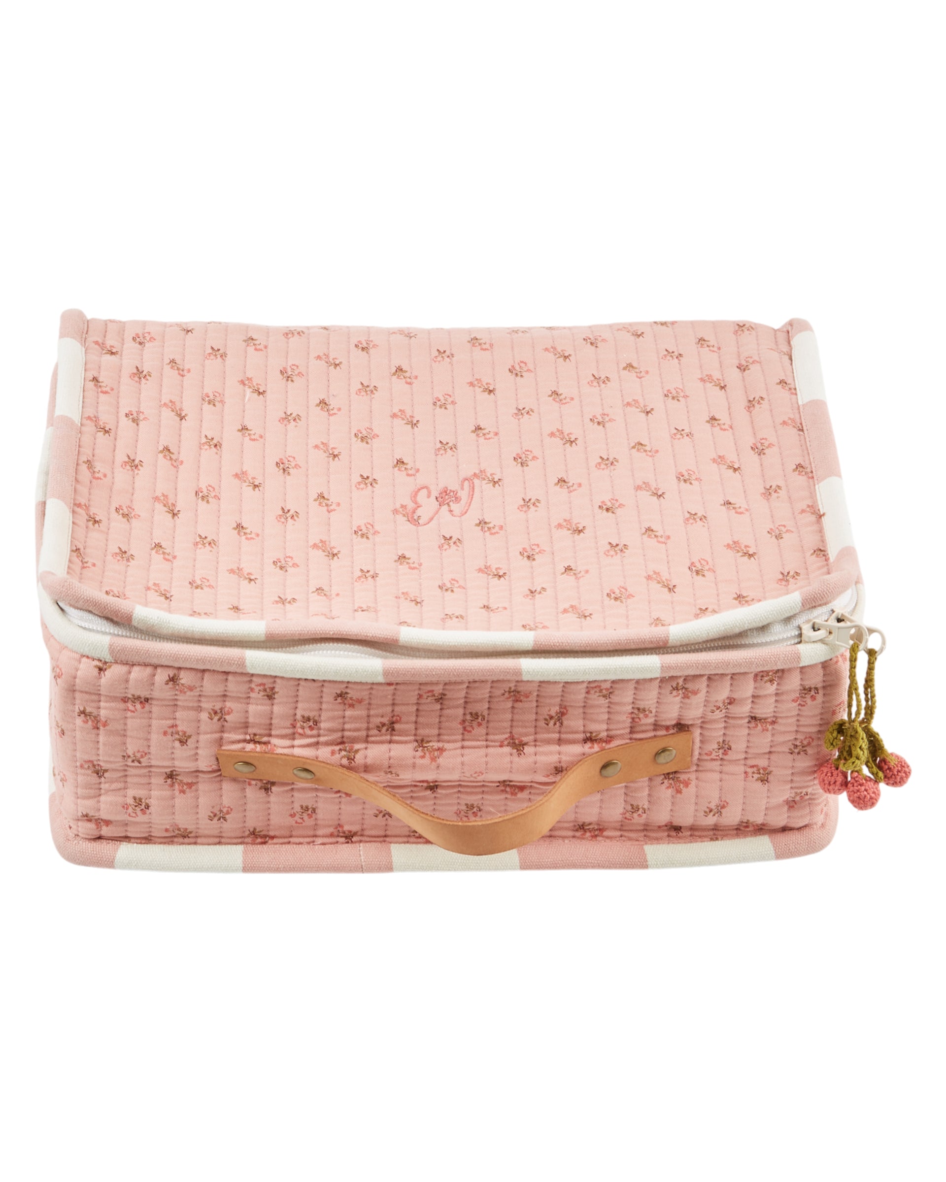 Small Suitcase Pink floral