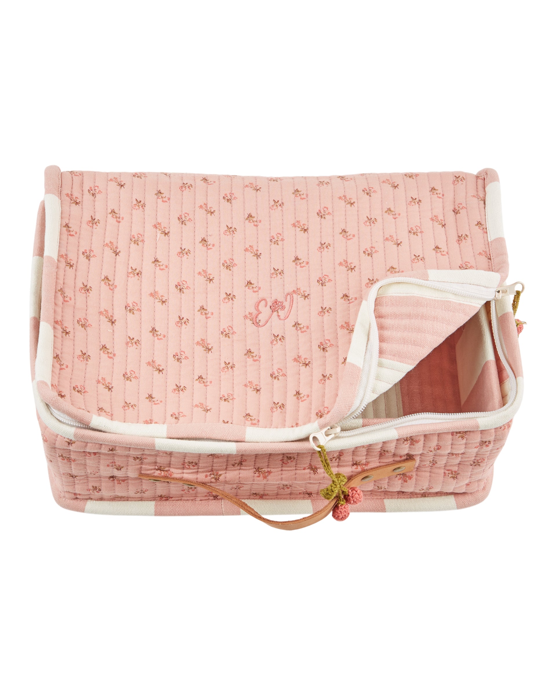 Small Suitcase Pink floral