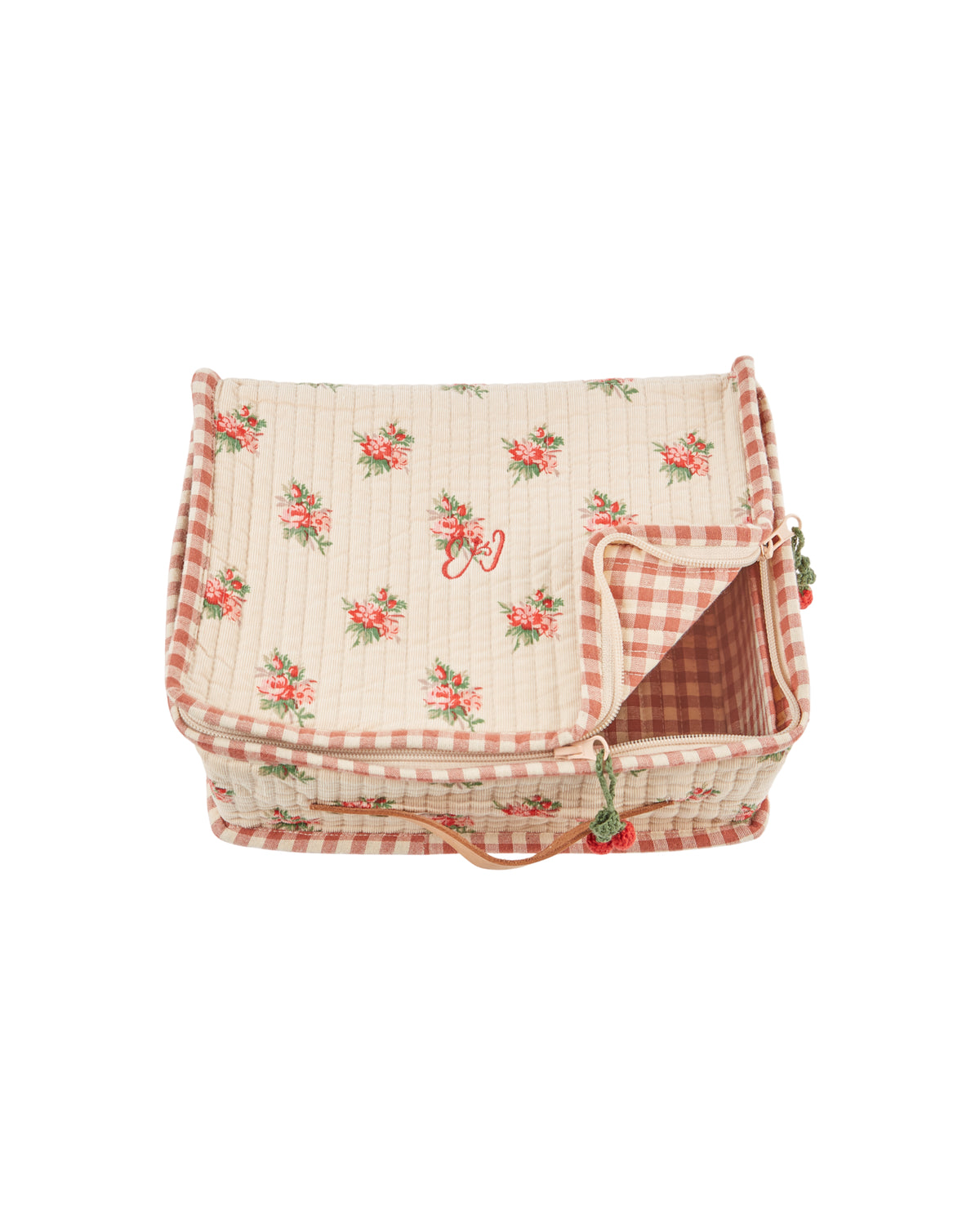 Small Suitcase Beige Floral