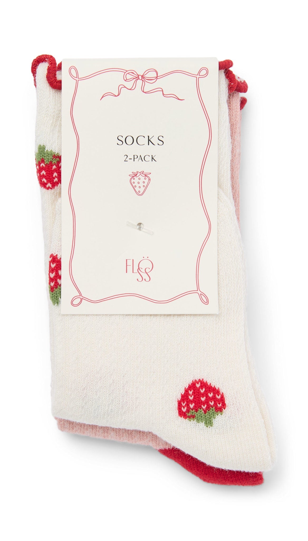 Vigga Socks 2-pack Pointelle Berry