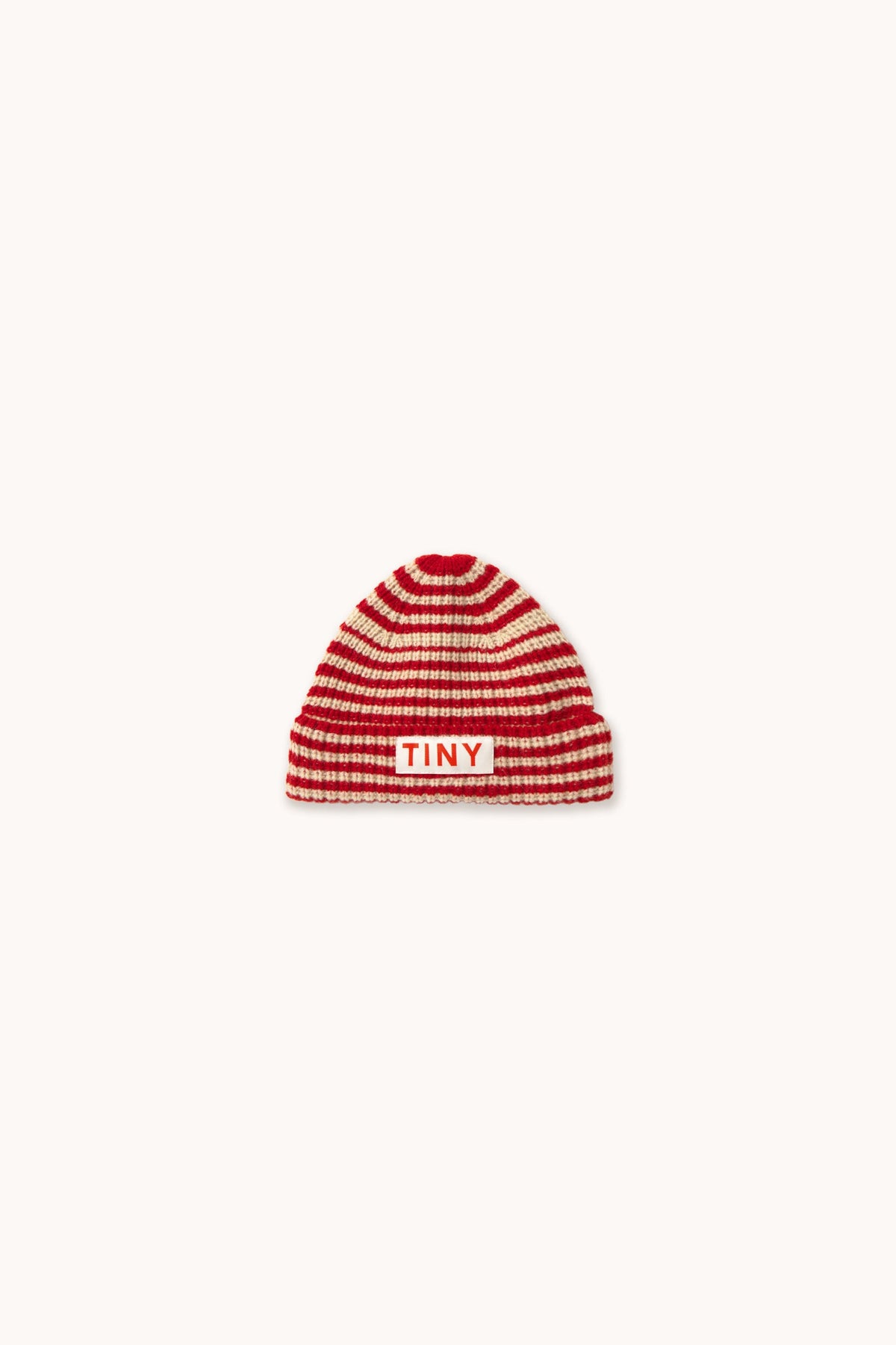 Stripes Beanie Dark Red