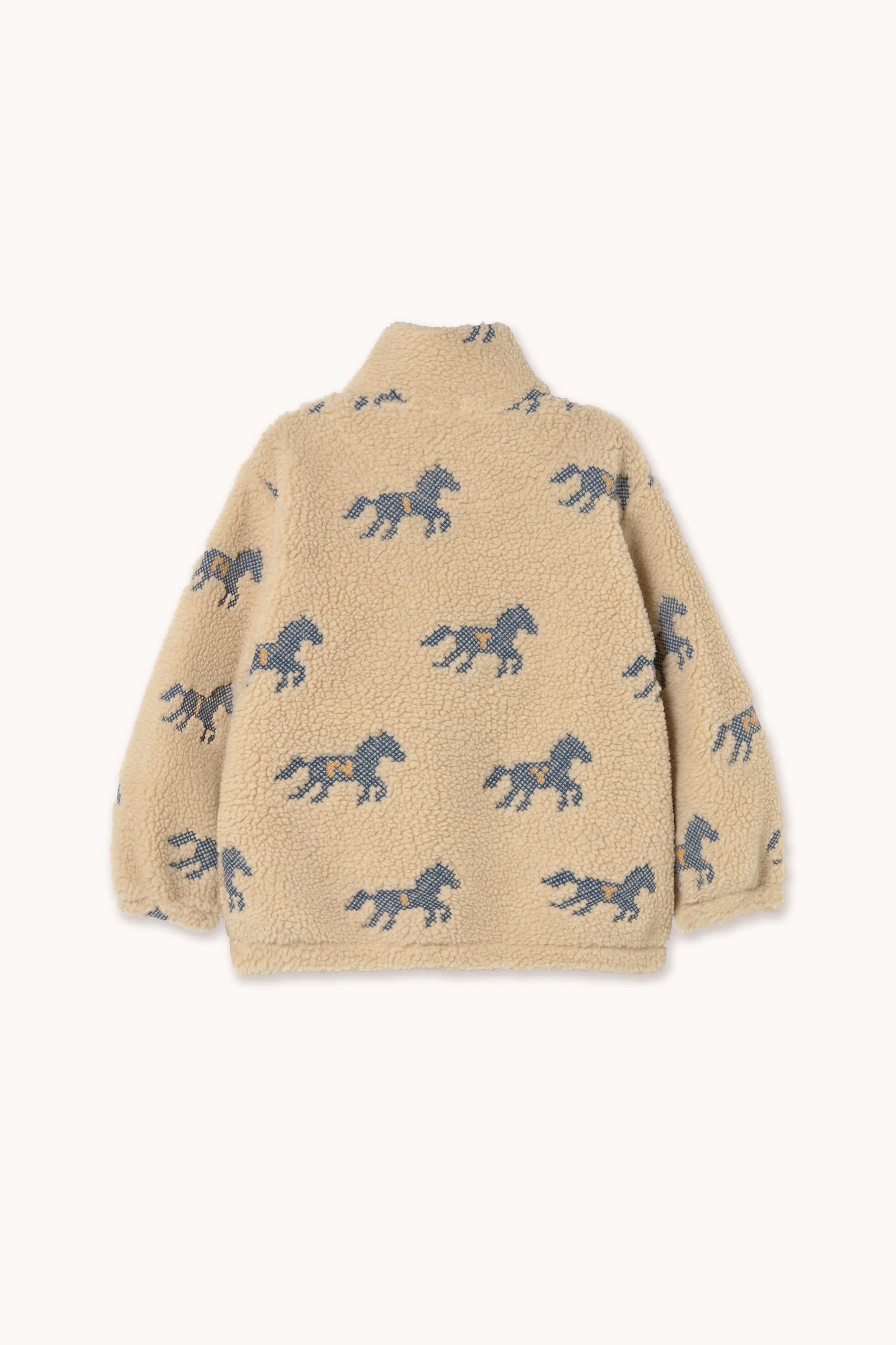 Horses Sherpa Sweatshirt Vanilla