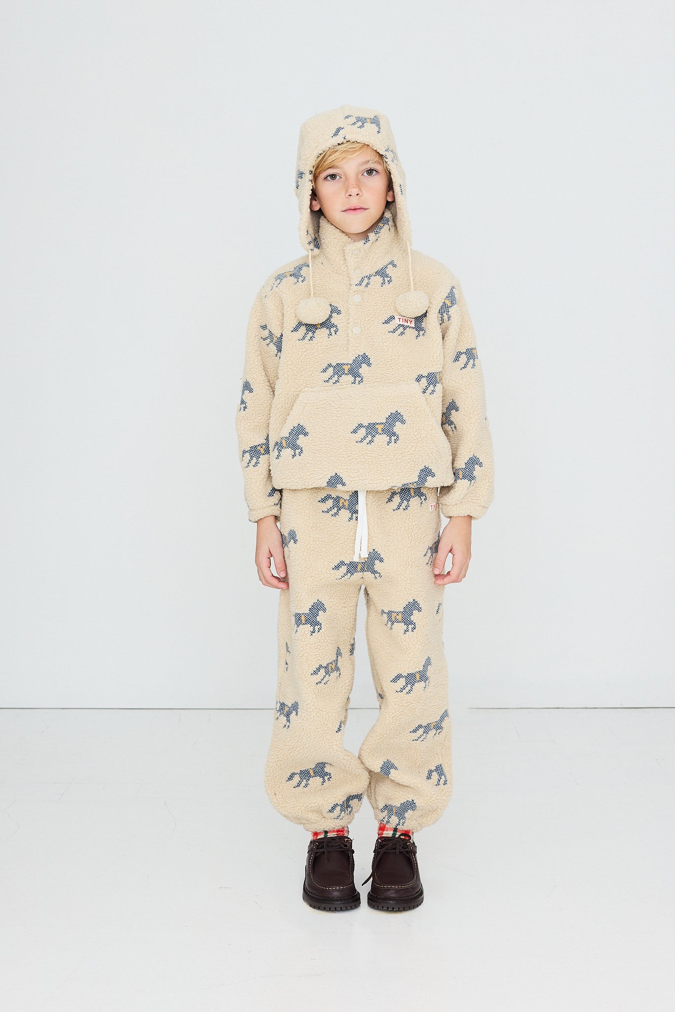 Horses Sherpa Sweatpant Vanilla
