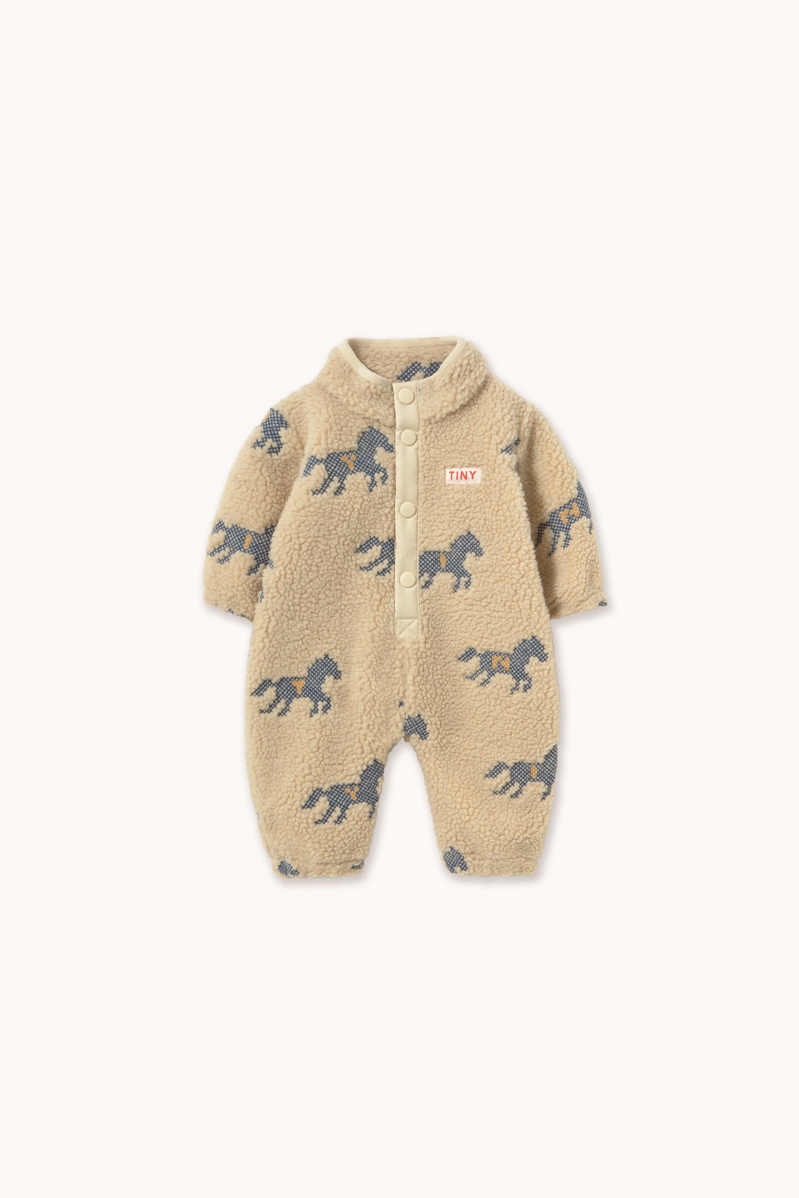Horses Sherpa One-Piece Vanilla