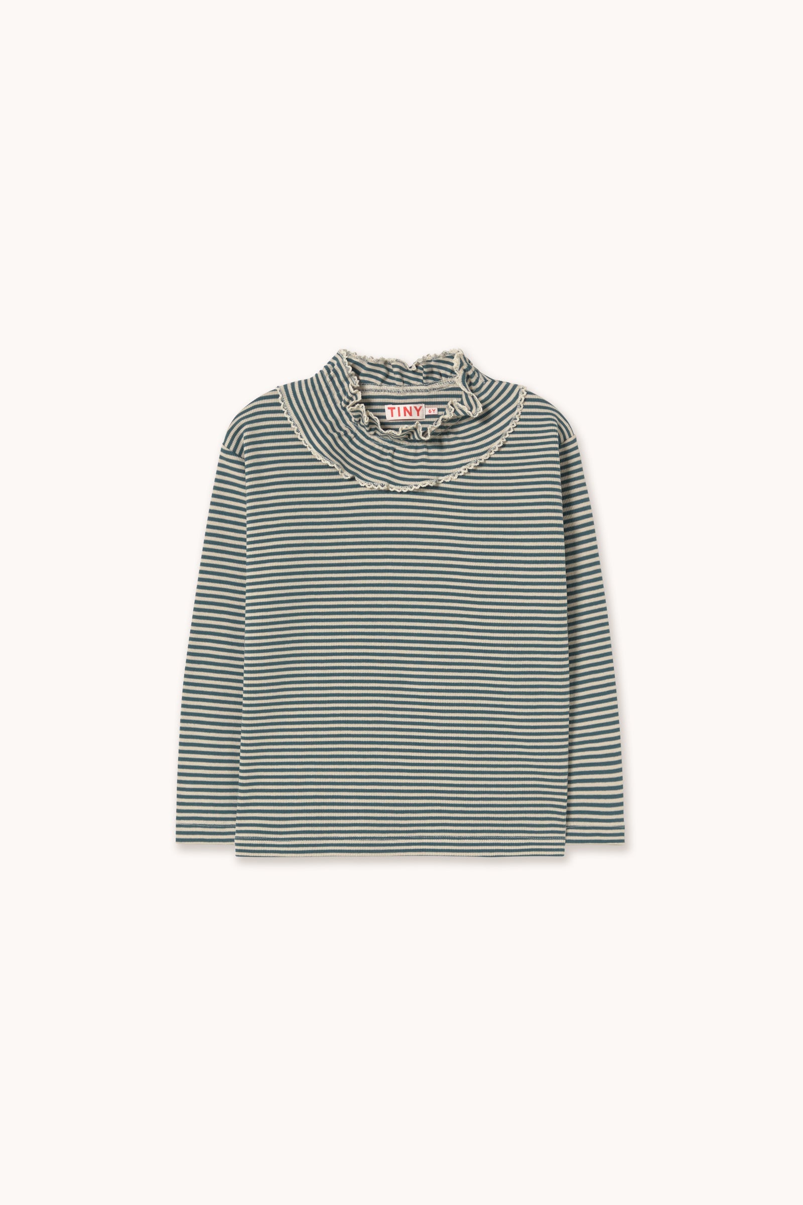 Stripes Rib Tee Stormy Blue