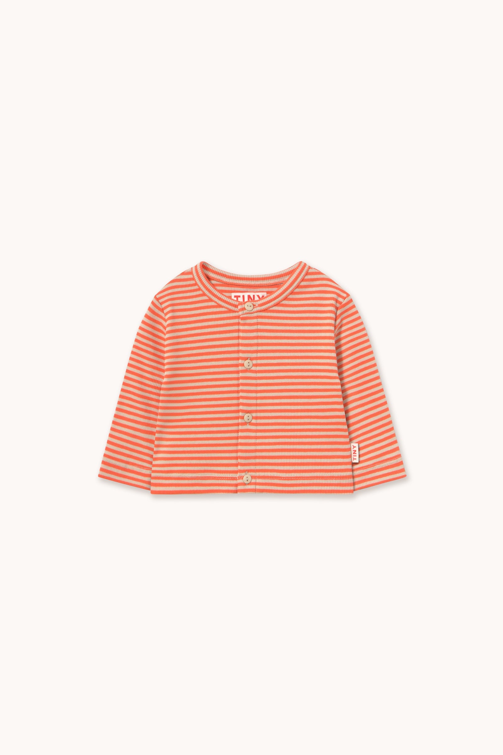 Stripes Rib Baby Jacket Summer Red