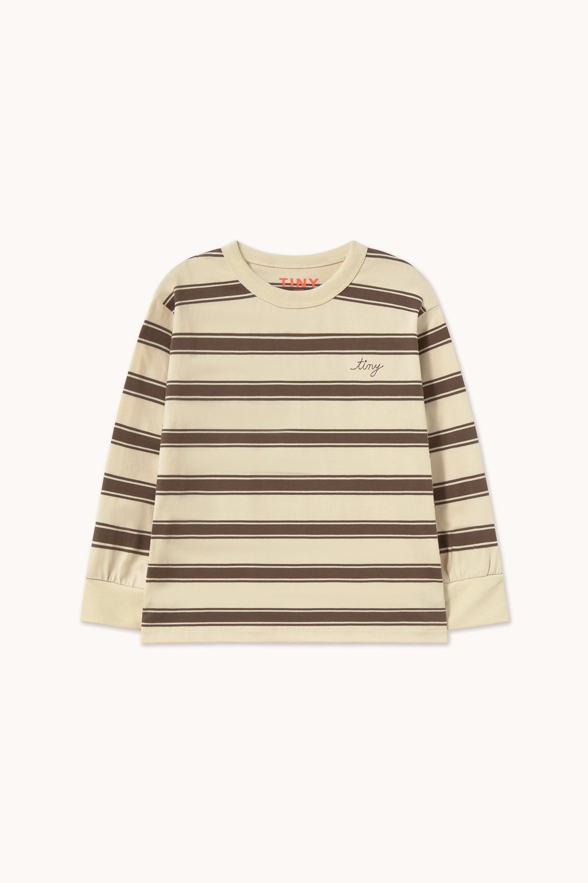 Retro Stripes Sleeve Tee Cacao