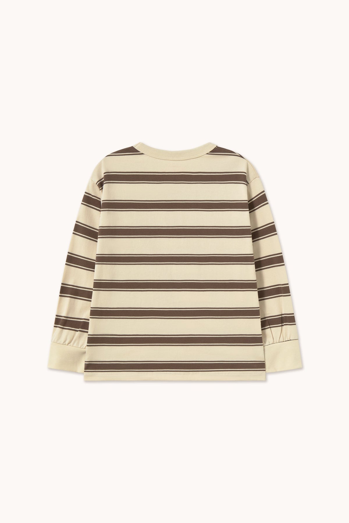 Retro Stripes Sleeve Tee Cacao