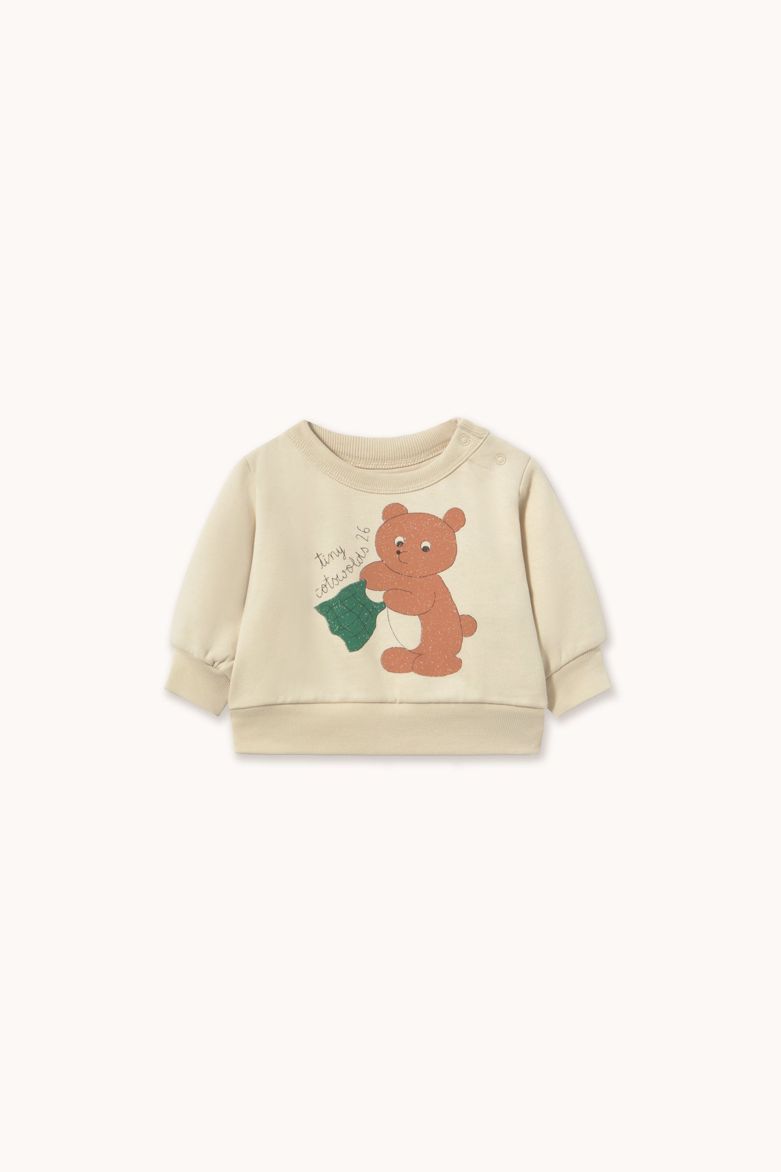 Bear Graphic Baby Sweatshirt Sandstone