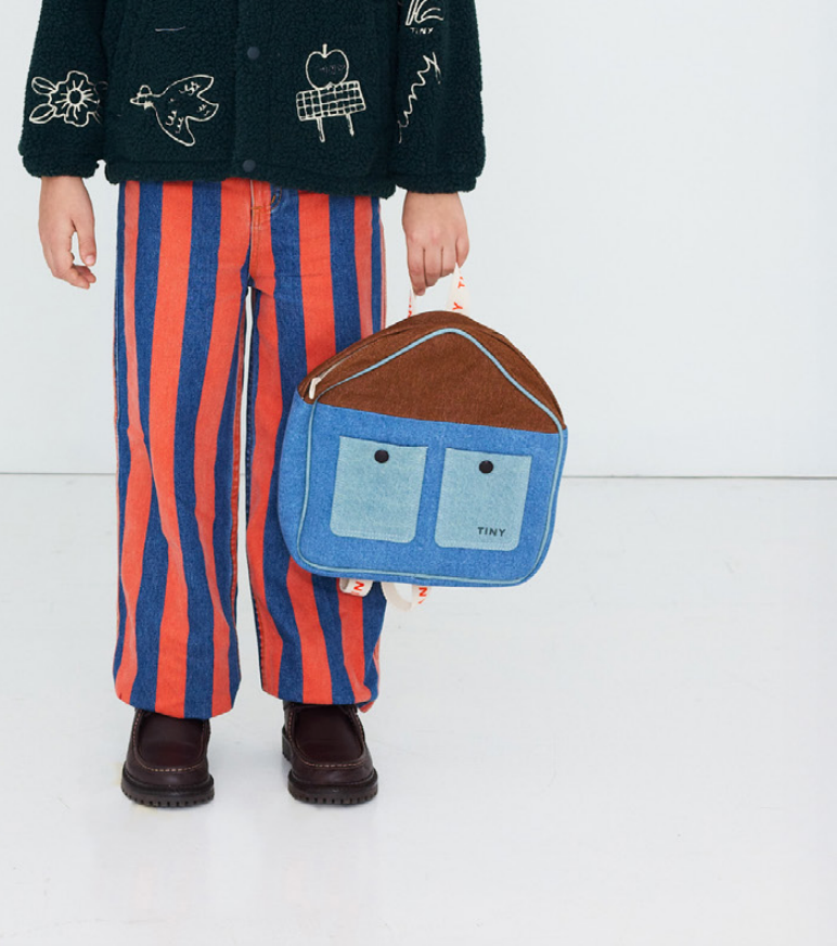 House Toddler Backpack Denim Blue
