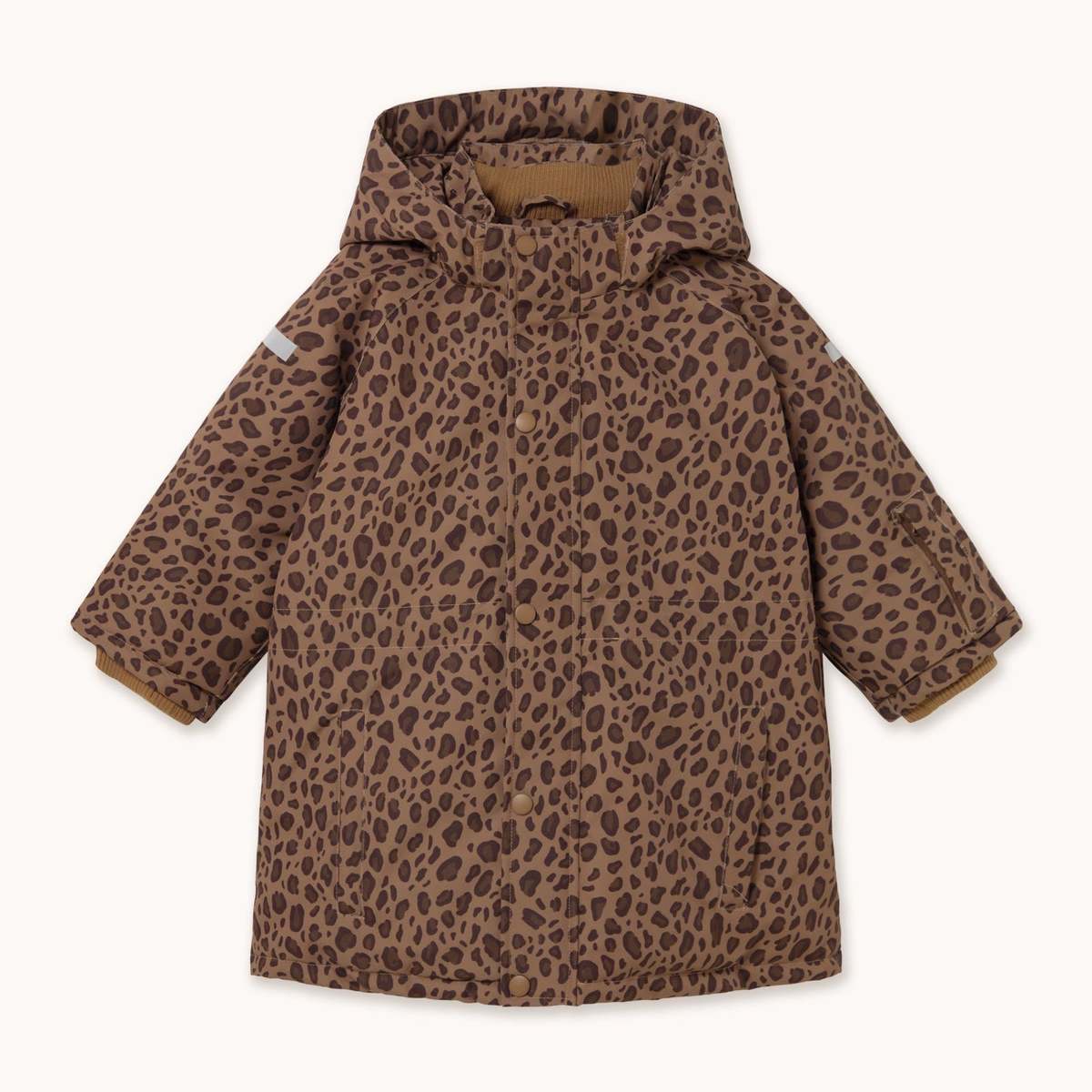 Animal Print Snow Jacket Mocha