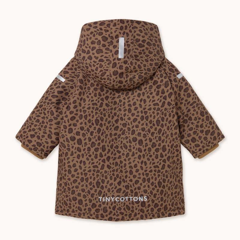 Animal Print Snow Jacket Mocha