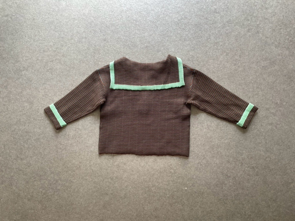 Striped Knit Top - Mint
