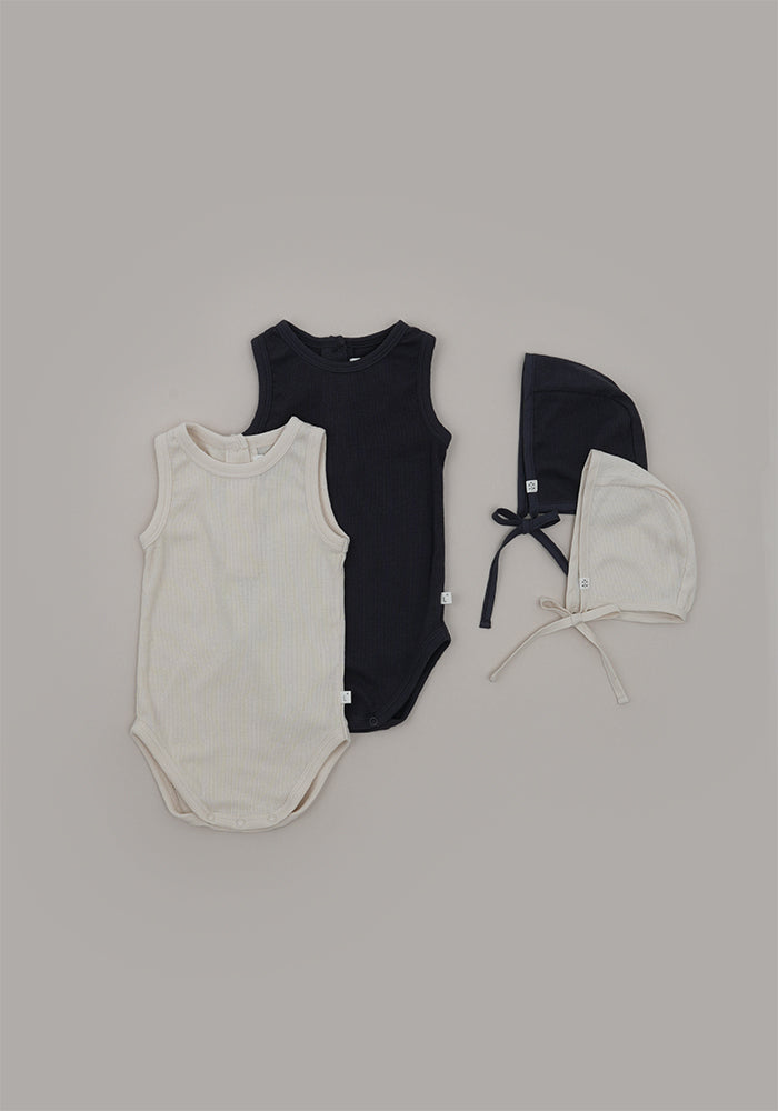 Baby Gioia Bodysuit Charcoal