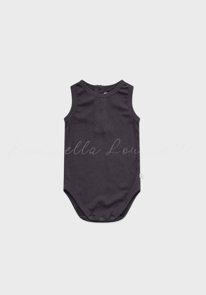 Baby Gioia Bodysuit Charcoal