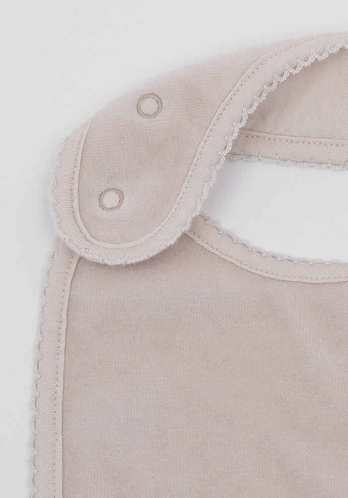 Baby Miel Bib Pink Beige