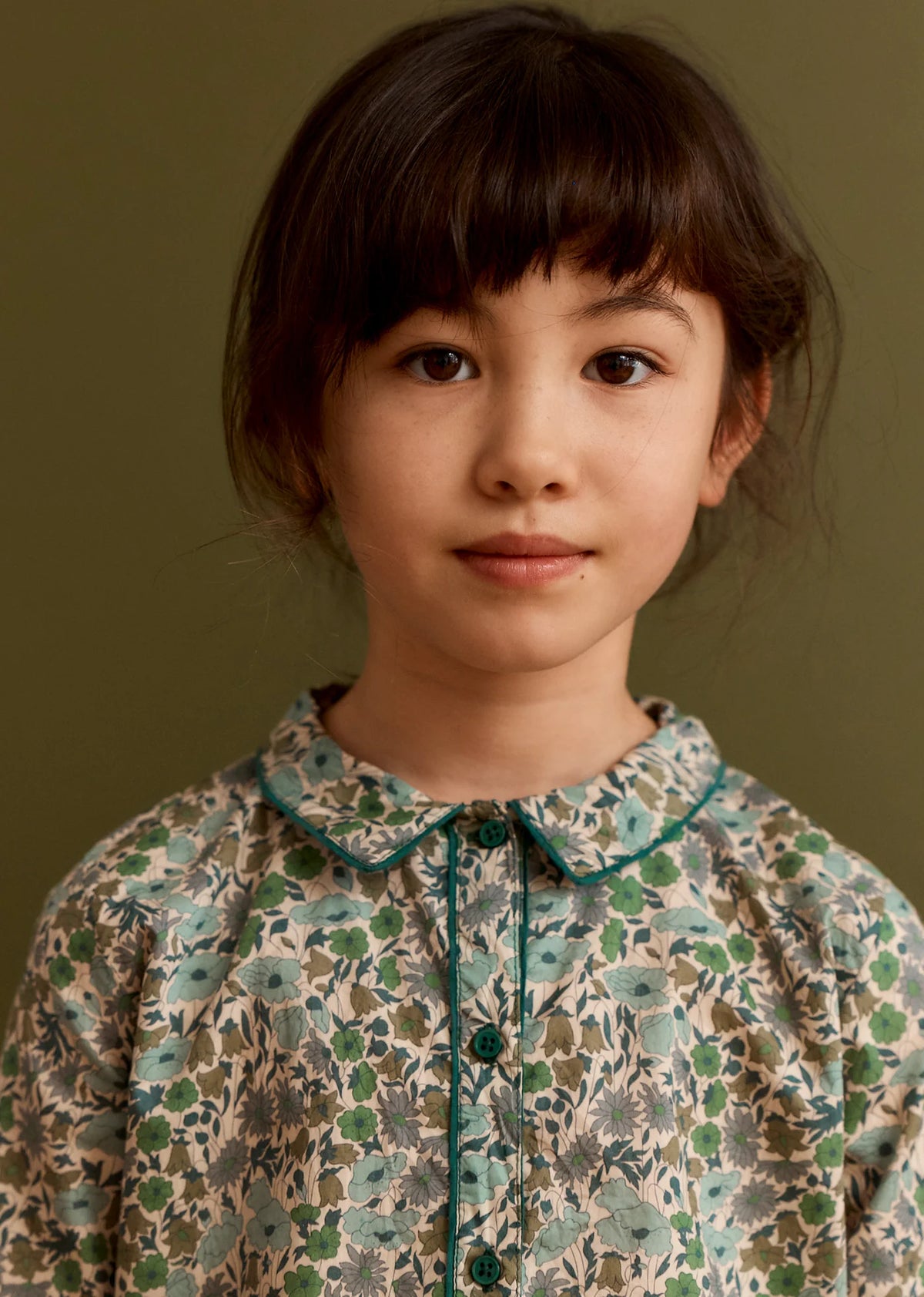 Dragonfly Children's Cotton Shirt - Liberty Poppy & Daisy